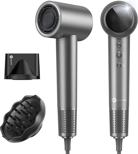 Miniatura 9 de (OUTLET) slopehill Secador de Pelo Profesional de 110,000 RPM, ultraligero de 0.8 libras, tecnología de 2 mil millones de iones para una reducción