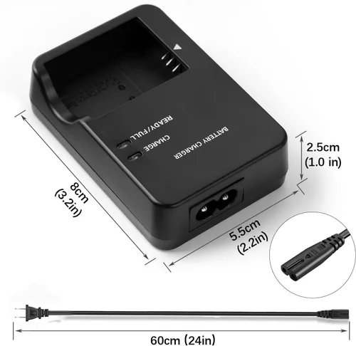 Miniatura 3 de Cargador de batería NB-13L CB-2LH compatible con Canon PowerShot G1X G1 X Mark III G5X G5 X Mark II G7X G7 X Mark II III G9X G9 X Mark II SX620