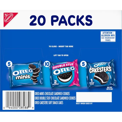 Miniatura 17 de OREO Lovers Cookies and Cakesters Soft Snack Cakes Paquete variado