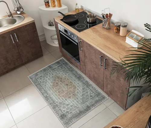 Miniatura 87 de Keen Home Design Alfombra de entrada de 2 x 3 pies, lavable a máquina con parte trasera antideslizante, ideal para entrada, cocina, baño, Multi