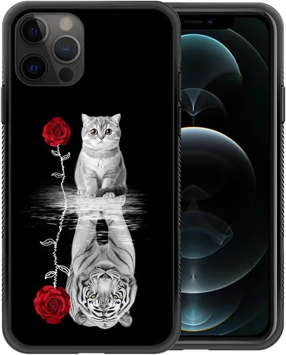Miniatura 35 de ZHEGAILIAN Funda compatible con iPhone 11 Pro Max, diseño de patrón de policarbonato duro, funda protectora de TPU suave antideslizante para iPhone