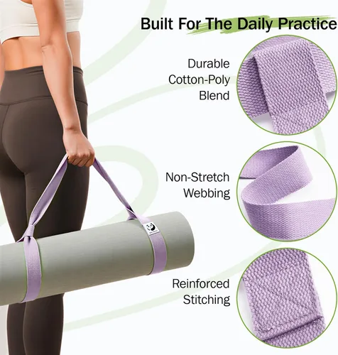 Miniatura 3 de Slim Panda Yoga Mat Straps for Carrying, Adjustable Yoga Mat Carrier Sling Fits All Mats(Mat Not Included)