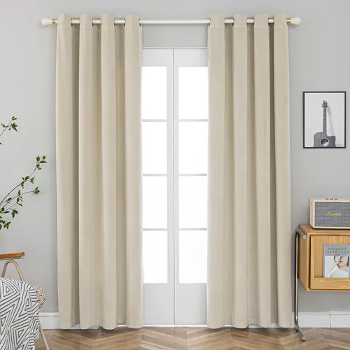 Miniatura 14 de Pleasant Boulevard - Cortinas de terciopelo para decoración interior de habitaciones y ventanas grandes, elegantes, estilo con ojales, 2 paneles