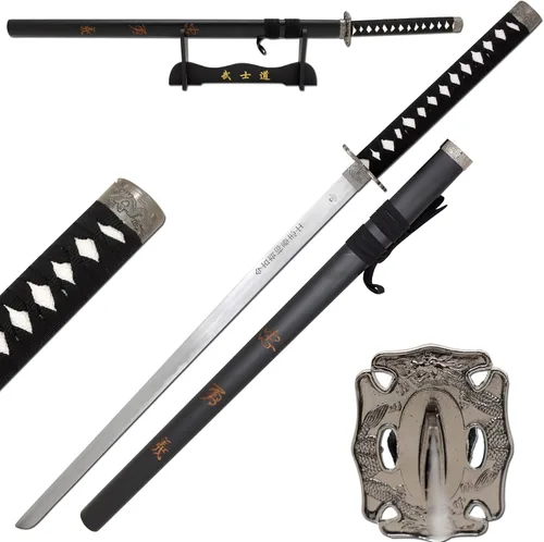 Miniatura 18 de Snake Eye Tactical Espada samurái katana de dos tonos con soporte de espada gratis
