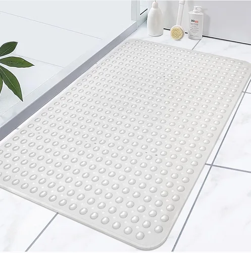 Miniatura 9 de Tapete de Ducha Extra Grande, Yonala 47.2 x 31.5 Pulgadas Tapetes de Ducha Antideslizantes para Interior de Ducha con Orificio de Drenaje