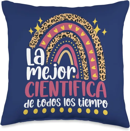 Regalo Original Para La Mejor Cientifica Regalos La Mejor Divertido Mujer Académica Científica - Almohada (16 x 16 pulgadas), multicolor