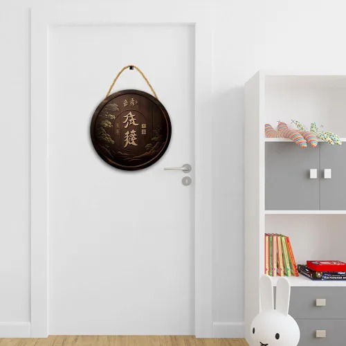 Miniatura 6 de Arte de pared japonés asiático, chino, colgante, japonés, letrero de decoración para el hogar, letrero de pared para dormitorio, estética, sala