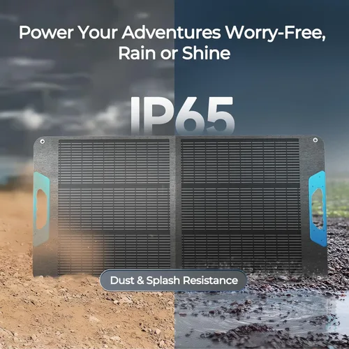 Miniatura 8 de RENOGY REGO Panel solar portátil de 100 W, paneles solares Renogy IP65 impermeables, panel solar plegable de 100 vatios para camping, senderismo