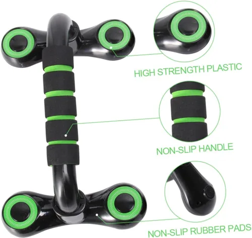 Miniatura 7 de Garneck Barras de flexión para hombre, resistentes soportes de flexión, marco portátil, mango antideslizante para entrenamiento de tríceps de pecho