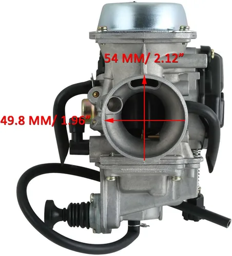 Miniatura 3 de Para Honda Rancher 350 TRX350TE TRX350TM TRX350FM 2000-2006 ATV Carburador Carb, con cable del acelerador y bujía y filtro de combustible