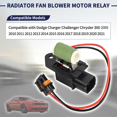 Miniatura 3 de 68050128AA Resistencia de relé del motor del ventilador del radiador compatible con Dodge Charger Challenger 2009-2021 y Chrysler 300 2009-2021
