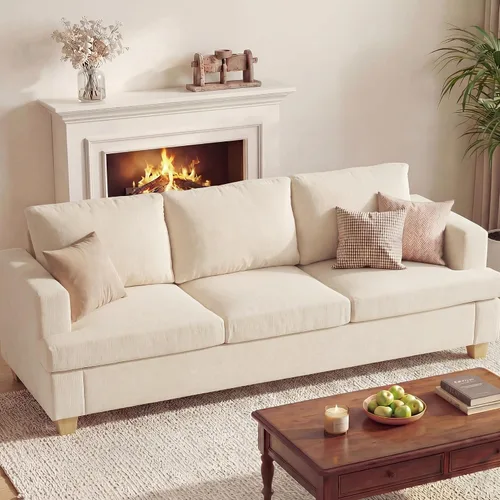 Miniatura 23 de Apicizon Cloud Couches Juegos de Muebles para Sala de Estar, Juego de Sofá Loveseat de 2 Plazas y Sofá de 3 Plazas para Dormitorio, Cómodo Sofá Cama
