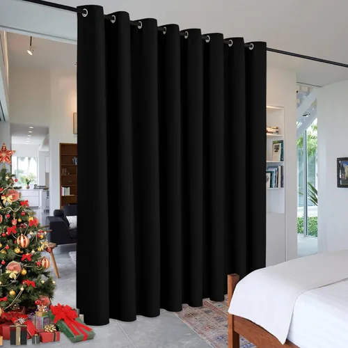 Miniatura 29 de RYB HOME - Cortinas extra largas con bloqueo de luz, persianas opacas insonorizadas para privacidad para cine en casa, oficina, fondo de patio, sala