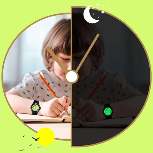 Miniatura 2 de Reloj analógico para niños y niñas, impermeable, deportivo, para exteriores, analógico, para niños de 3 a 12 años