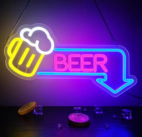 Miniatura 12 de Señal de neón de puesta de sol y amanecer para decoración de pared, señal de luz de neón LED regulable para playa, dormitorio, sala de estar, boda
