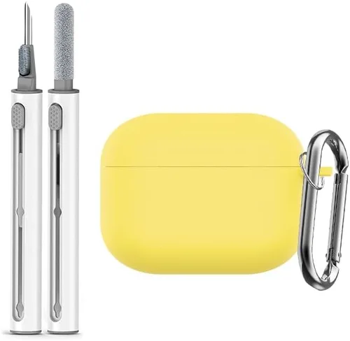 Miniatura 10 de Funda de silicona para AirPods Pro de 2 generación con kit de limpieza, llavero para hombres y mujeres, accesorio protector ideal para AirPods Pro