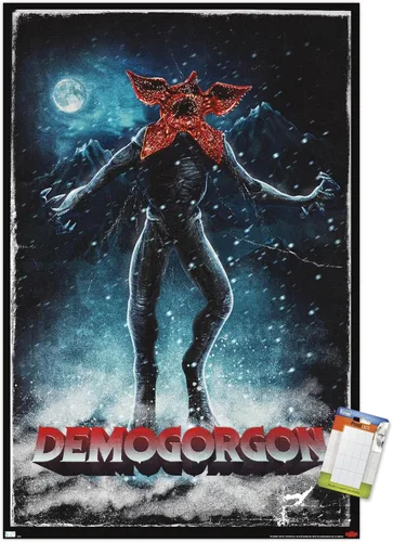 Miniatura 12 de Trends International Netflix Stranger Things: Season 4 - Póster de pared de Demogorgon, 14.72 x 22.37 pulgadas, versión enmarcada de madera