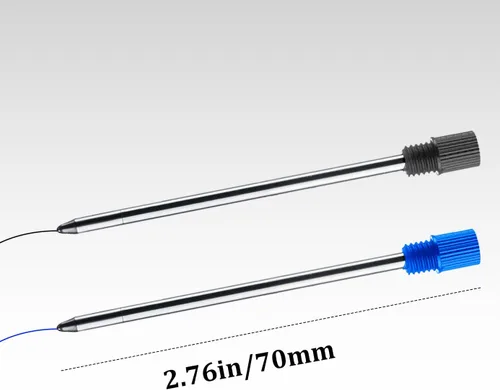 Miniatura 3 de Recambios de tinta negra (10 unidades), repuestos de bolígrafo reemplazables, repuestos de bolígrafos de 2.75 pulgadas (2.756 in), puntas medianas