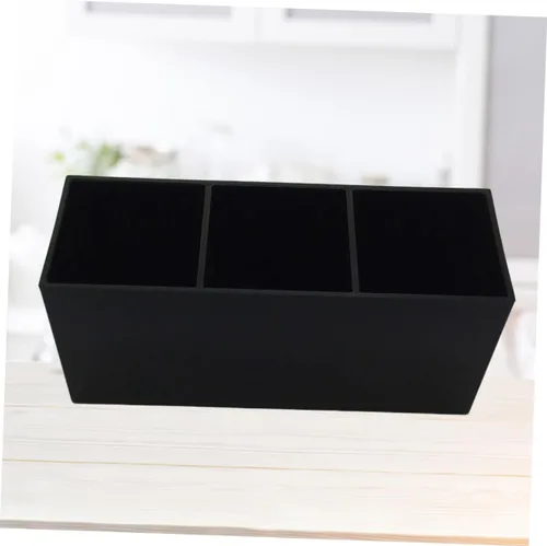Miniatura 4 de Slot Acrylic Makeup Brush Organizer for Desktop Stylish Cosmetics Holder for Brushes Eyeliners and Accessories Compact and Sturdy Design for Vanity
