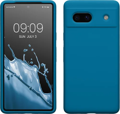 Miniatura 161 de kwmobile Funda Compatible con Google Pixel 6 Pro - Funda de Teléfono de Silicona TPU con Acabado Suave - Azul Caribe
