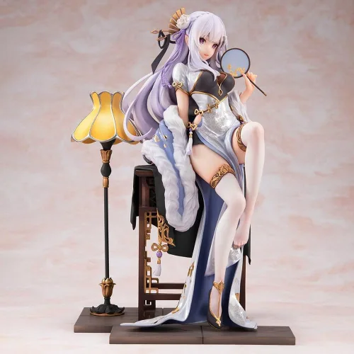Miniatura 2 de LUNK Figura Emilia Figura de acción de anime Exquisita estatua de PVC, modelo coleccionable de escritorio, adornos de escritorio, regalo