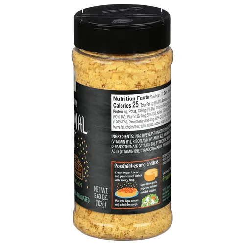 Miniatura 2 de Frontier Co-op Copos de levadura nutricional premium, 3.6 onzas, vegano, sin gluten, kosher, condimento no irradiado, sabor a queso sin lácteos