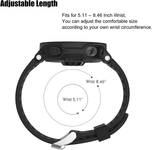 Miniatura 6 de Para Forerunner 220/230/235/235 Lite/620/630/735XT silicona repuesto reloj pulsera correa correa para Forerunner 235 Smartwatch hombres mujeres