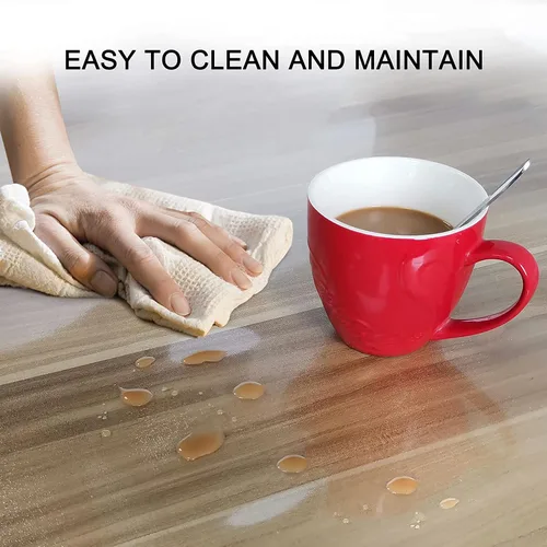 Miniatura 6 de Alfombrilla para silla de oficina para suelos duros - 45''×53'', protector de suelo transparente de PVC resistente para madera/azulejos