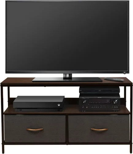 Miniatura 13 de Sorbus Mueble para TV con 2 cajones, baúl elevador de televisión con almacenamiento, muebles de dormitorio, sala de estar, armario y dormitorio Gris
