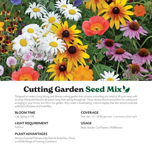 Miniatura 2 de Cultiva tu propia mezcla vibrante de semillas de jardín de flores silvestres anuales y perennes, variedades para polinizadores y jardines de Mezcla