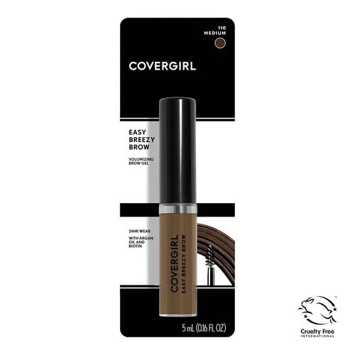 Miniatura 3 de COVERGIRL - Gel voluminizador de cejas Easy Breezy, mantiene las cejas durante 24 horas, infundido con aceite de argán y biotina, 100% libre