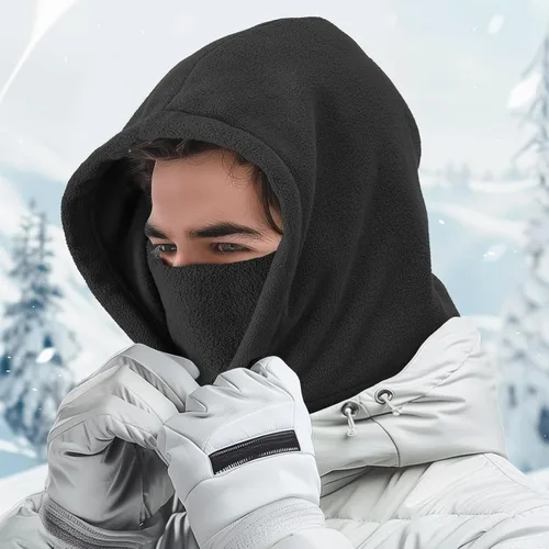 Miniatura 9 de Joyoldelf Máscara de esquí para hombres y mujeres, pasamontañas, máscara facial completa de invierno, máscara deportiva transpirable