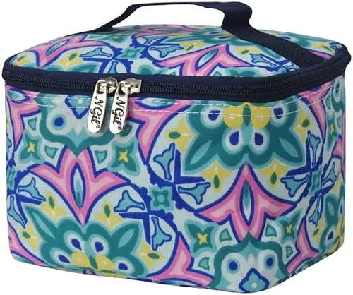 Miniatura 26 de NGIL Bolsa de cosméticos de viaje, bolsa organizadora de maquillaje para mujeres y niñas, Azul Rey Diamantina, Casual