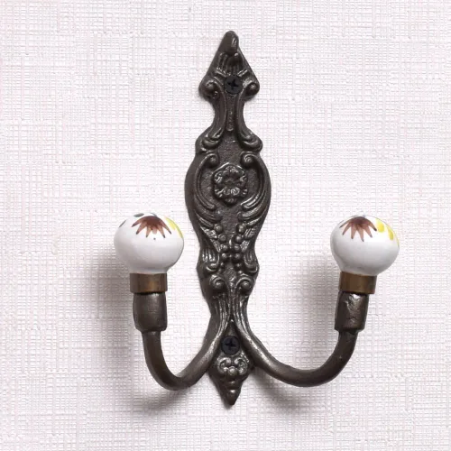 Miniatura 22 de Indian Shelf Ganchos de pared para colgar abrigos, ganchos de pared bohemios negros Perchero de pared Ganchos para colgar toallas Ganchos