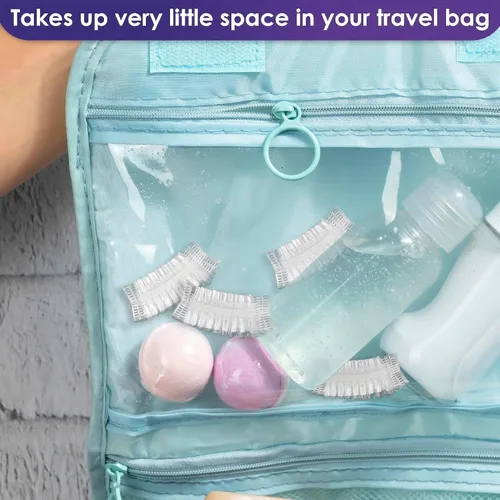 Miniatura 5 de 100 piezas de cubiertas para los oídos para la ducha - Cubiertas desechables para los oídos para secador de pelo - Fácil de estirar, resistente al