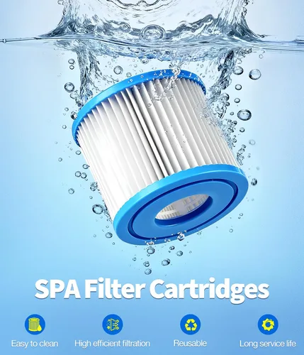 Miniatura 6 de Cartuchos de filtro para bañera de hidromasaje tipo VI (paquete de 2) Filtros de repuesto para bañera de hidromasaje compatibles con Lay-Z-Spa