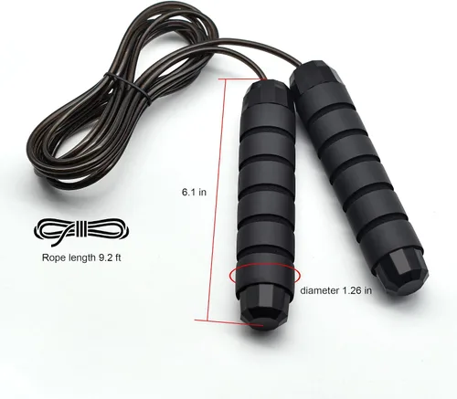 Miniatura 2 de BOOMIBOO Cuerda de Saltar, Cuerdas de Saltar Ajustables, Cuerda de Saltar Sin Enredos de Velocidad Rápida con Rodamientos de Bolas para Mujeres
