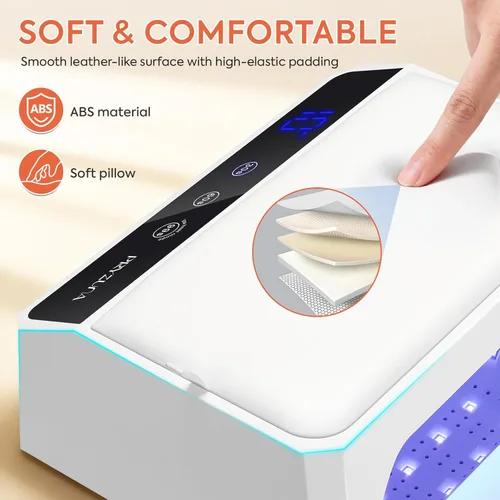 Miniatura 3 de Lámpara de uñas LED UV, luz UV de 120 W para uñas de gel con 69 cuentas, secador de uñas profesional de secado rápido para esmalte de gel, diseño