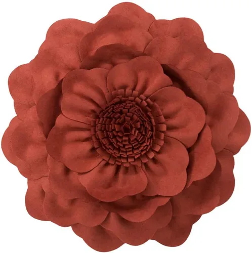 Miniatura 11 de JWH Funda de Almohada con Flores en Relieve Decorativa Floral Cojín Redondo Hecho a Mano para Casa Cama Sofá, 14 Pulgadas, Gris Morado