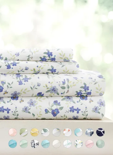 Miniatura 98 de Linen Market Sábanas para cama de tamaño King (azul claro) – Duerme mejor que nunca con estas sábanas King suaves y refrescantes – Bolsillo profundo