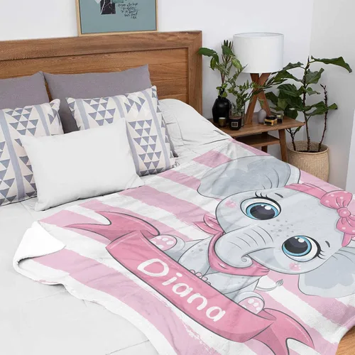 Miniatura 54 de Artsadd Manta de bebé personalizada para niños y niñas con nombre, manta personalizada con nombre de bebé con patrón de unicornio, manta