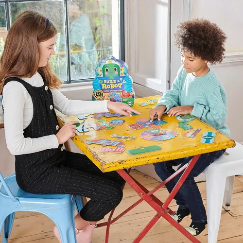 Miniatura 5 de eeBoo Juego de Ruleta Construye un Robot, Combina Números Simples con Diversión, 3 Años en Adelante.