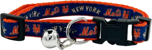 Miniatura 5 de Pets First MLB CAT Collar Atlanta Braves Satin Cat Collar de equipo de béisbol para perros y gatos. Un collar de gato brillante y colorido