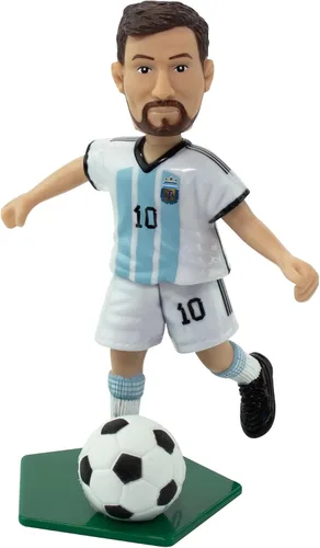 Miniatura 5 de Maccabi Figura de acción oficial de fútbol del equipo nacional argentino de Lionel Messi, 4.5 pulgadas de alto x 3.5 pulgadas de ancho x 1.5