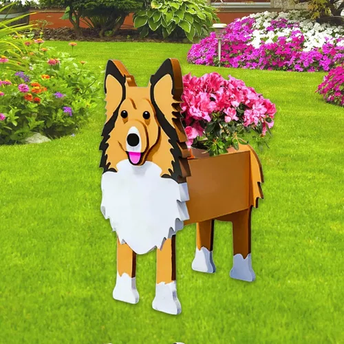 Miniatura 26 de Maceta de Perro English Springer Spaniel, Macetas de Plantas, Bonita Maceta de Jardín para Perros, Macetas de Perro Regalos de Cumpleaños