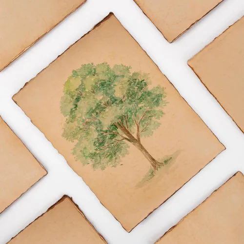 Miniatura 8 de Wanderings Paquete de 50 tarjetas antiguas hechas a mano con borde Deckle en blanco, de 4 x 6 pulgadas, tarjetas mixtas para anuncios, invitaciones