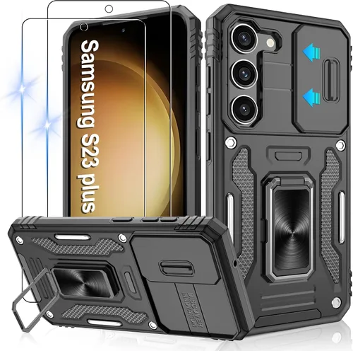 Miniatura 35 de Gritup para Samsung Galaxy S22 Funda con protectores de pantalla HD de 2 paquetes y cubierta deslizante para la cámara, protección contra caídas