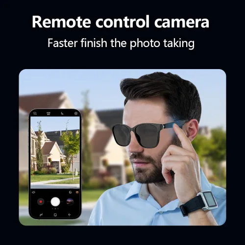 Miniatura 4 de Gafas de sol inteligentes con audio Bluetooth con altavoces, protección UV400, lentes de bloqueo de luz azul para hombres y mujeres Uf-09