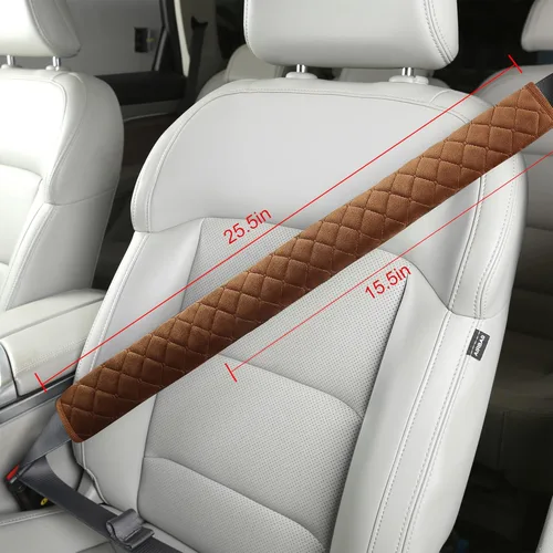 Miniatura 25 de HighnessHwoo Fundas de cinturón de seguridad extra largas para adultos, niños, mujeres y hombres, suave para cinturón de seguridad de automóvil