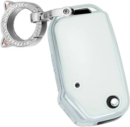 ontto Funda para llave Kia Flip de 3 botones, guante suave para llave de auto Seltos Forte Sportage con control remoto de llave abatible, protector